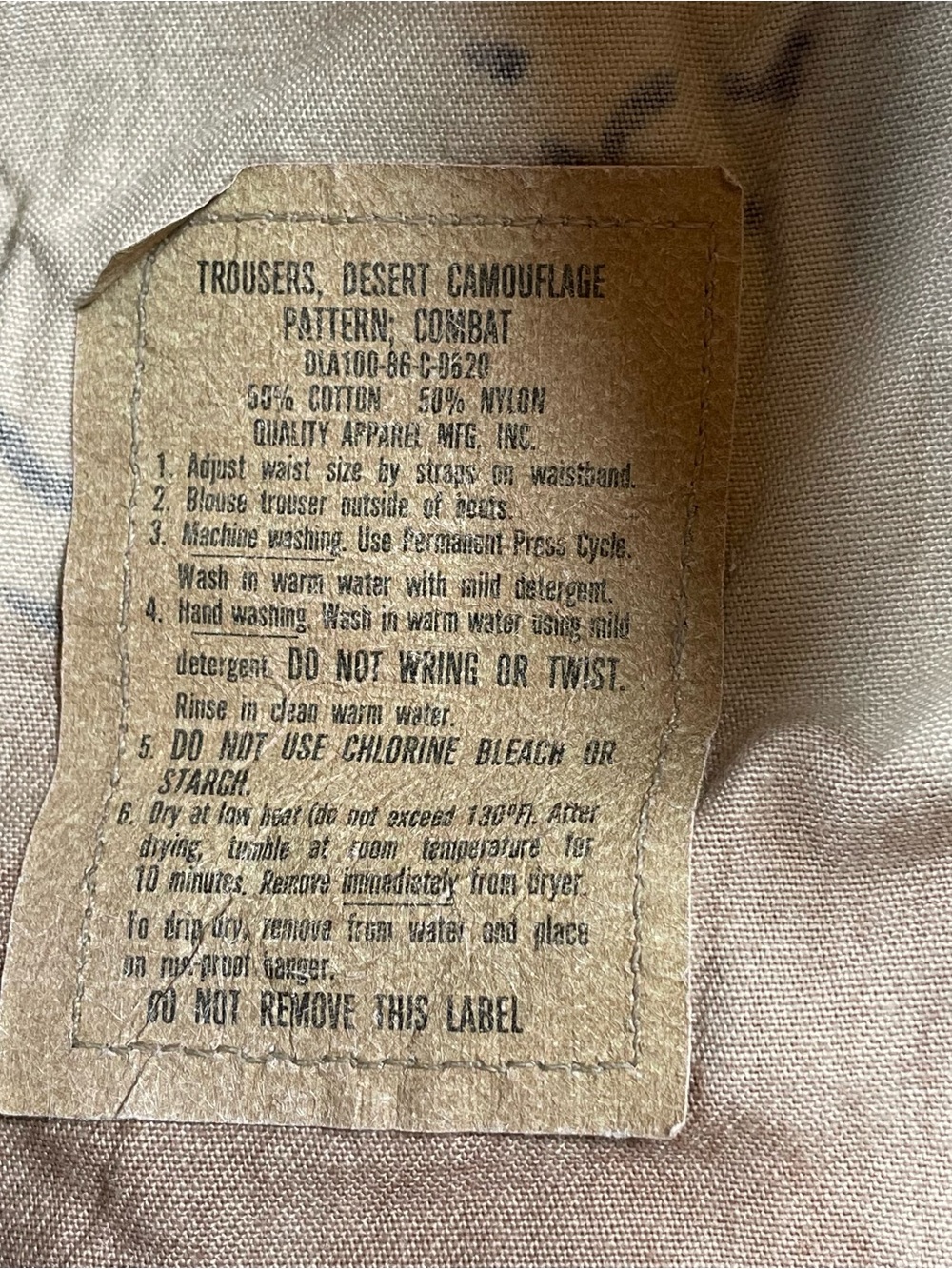 Vintage Chocolate Chip Desert Camo Military Cargo Pants Men's - Picture 7 of 9